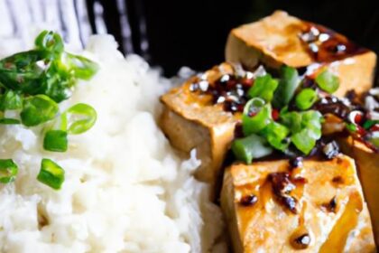 Savor the Flavor: Teriyaki Tofu with Perfectly Steamed Rice