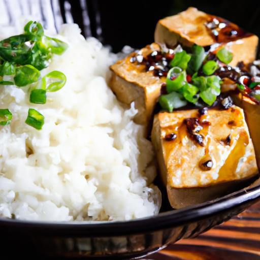 Savor the Flavor: Teriyaki Tofu with Perfectly Steamed Rice