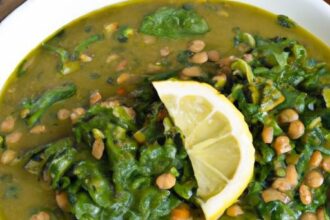 Hearty Lebanese Spinach & Lentil Soup: A Nutritious Delight