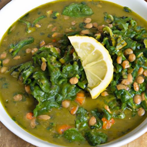 Hearty Lebanese Spinach & Lentil Soup: A Nutritious Delight