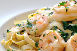 Creamy Shrimp Linguine Alfredo: A Seafood Pasta Delight