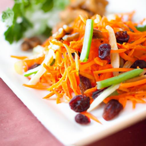 Bright & Zesty Shredded Carrot and Raisin Salad Delight