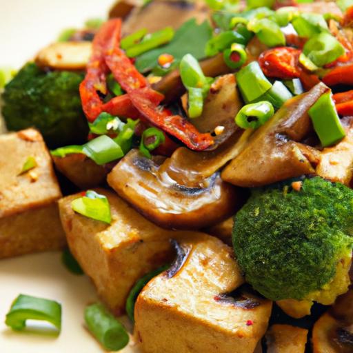 Wholesome No-Oil Tofu Stir-Fry: Fresh Veggies Delight