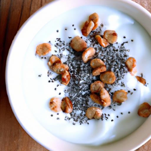 Power-Packed Breakfast: ⁣Greek Yogurt‌ with Chia ​& Nuts