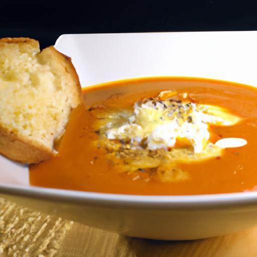 Velvety Roasted Red Pepper & Gouda Cheese Soup Recipe