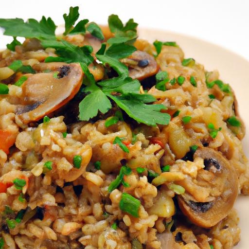 Hearty Barley and Mushroom Pilaf: A Nutritious Delight