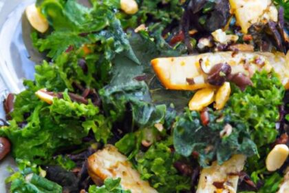 Crunchy Kale & Tempeh Salad with Creamy Tahini Drizzle