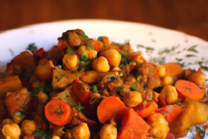 Savor the Flavors: Moroccan Chickpea & Carrot Tagine Delight