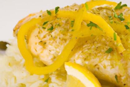 Zesty Lemon Herb Fish with Fragrant Rice: A Fresh Delight