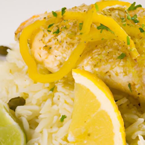 Zesty Lemon Herb Fish with Fragrant Rice: A Fresh Delight