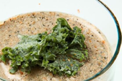 Energize Your Day: Green Fiber Smoothie with Kale & Flaxseeds