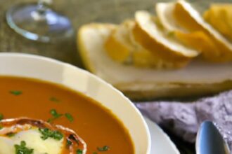 Creamy Roasted Red Pepper & Gouda Soup: A Savory Delight