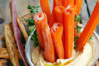 Crunchy Carrot Sticks with Hummus: A Healthy Snack Combo