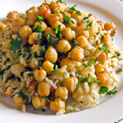 Aromatic Spiced Chickpea and Rice Pilaf: Flavorful Delight