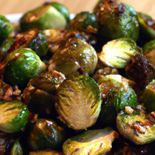 Crispy Roasted Brussels Sprouts with Tangy Balsamic Glaze