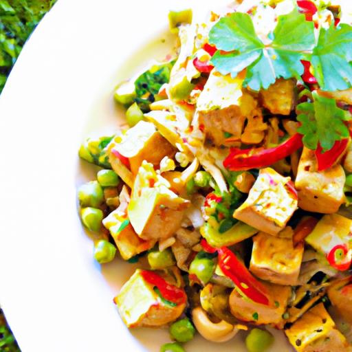 morning Boost: colorful Scrambled Tofu with Fresh Veggies