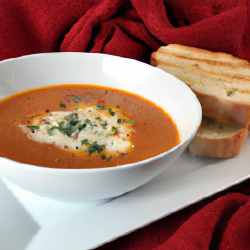 Velvety Roasted Red Pepper & Gouda Cheese Soup Recipe