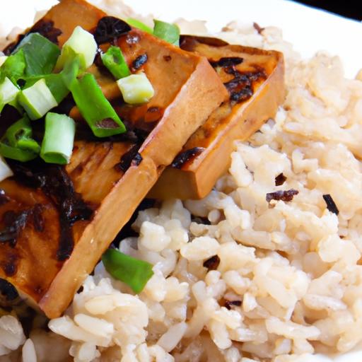Savor Teriyaki tofu with Rice: A Flavorful Vegan Delight