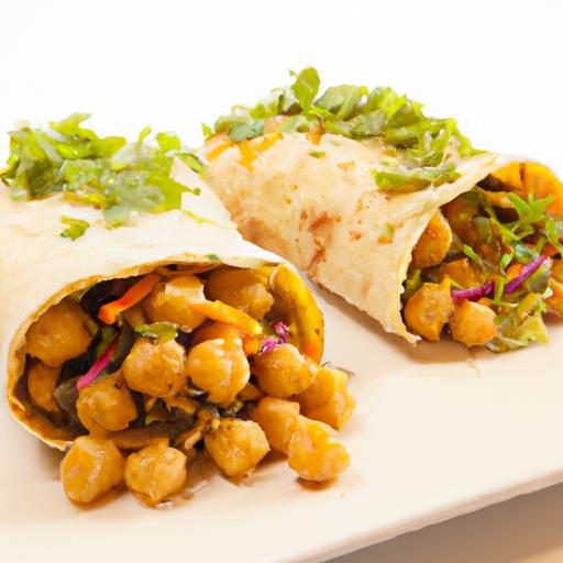 Wrap It Up:⁣ Flavor-Packed Spicy Chickpea delight Inside