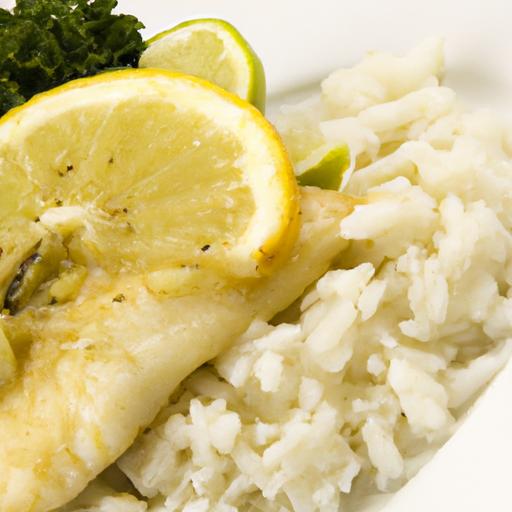 Zesty Lemon Herb Fish with Fragrant Rice: A Fresh Delight