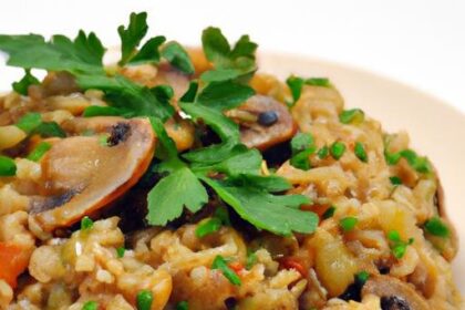 Hearty Barley and Mushroom Pilaf: A Nutritious Delight