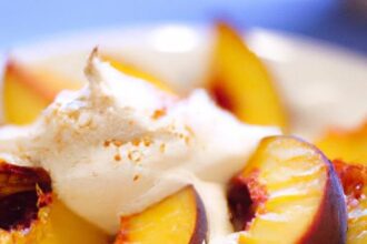 Sweet Warmth: Baked Peaches with Creamy Coconut Yogurt