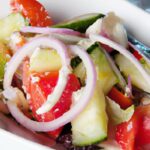 Tangy Tomato, Onion & Cucumber Salad: A Vinegar Twist Delight