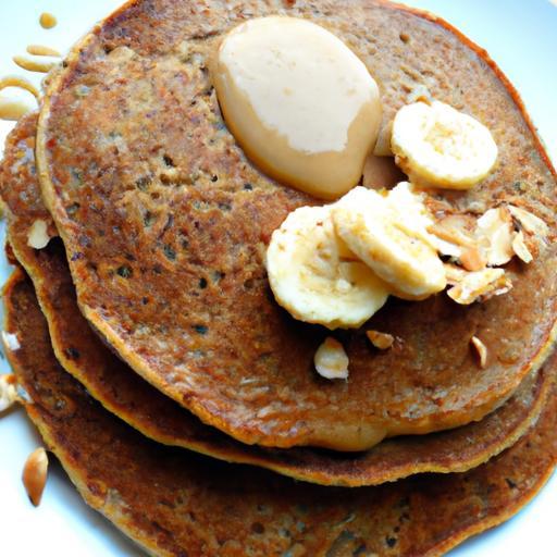 Nutritious Buckwheat Pancakes with Creamy Almond Butter