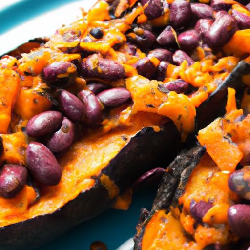Hearty Baked Sweet Potatoes with Protein-Packed Black Beans