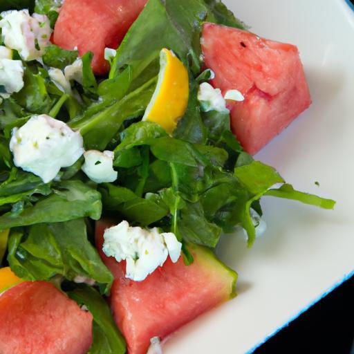 Refreshing Arugula, Watermelon & Feta Salad: A Summer Delight