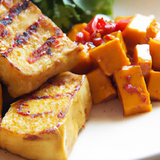 Crispy Baked Tofu with Homemade Teriyaki Sauce Delight