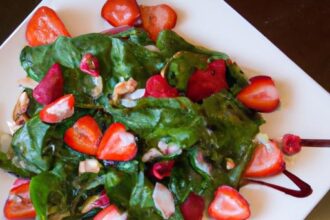 Fresh Fusion: Discover the Delight of Spinach & Strawberry Salad