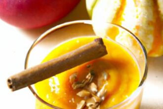 Warm Up Your Day with a Pumpkin Cinnamon Smoothie Delight