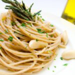 Savor Whole Wheat Spaghetti with Garlic and Olive Oil Flair