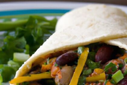 Energize Mornings: Whole Wheat Breakfast Burrito with Beans