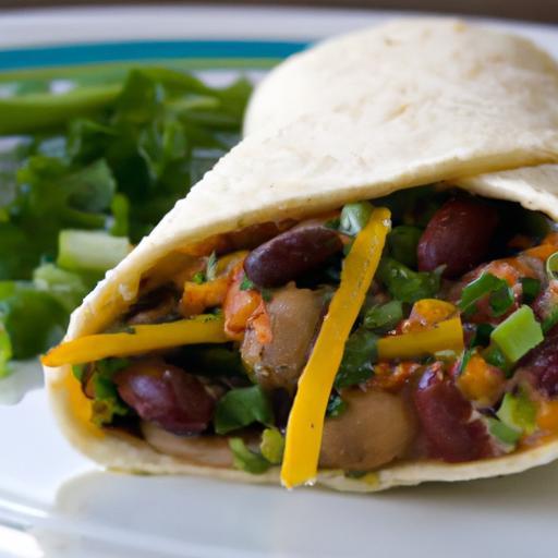 Energize Mornings: Whole Wheat Breakfast Burrito with Beans