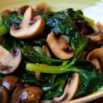 Savor the Flavor: Water-Sautéed Mushroom & Spinach Stir-Fry