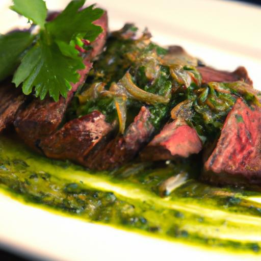 Savor Skirt Steak Perfection with Zesty Chimichurri Sauce