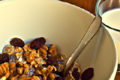 Boost Your Breakfast: Raisin Bran with Walnuts & Almond Milk