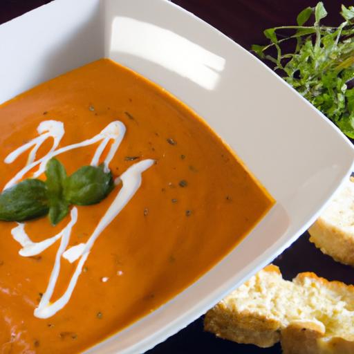 Creamy Comfort: Roasted Red Pepper & Gouda Soup Delight