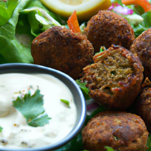 Crispy Baked ⁣Falafel with Creamy Tahini⁢ Dressing ⁢Delight