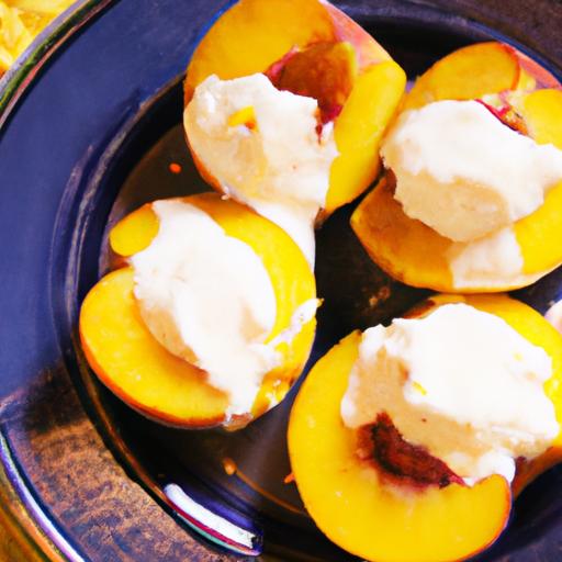 Sweet Warmth: Baked Peaches with Creamy Coconut Yogurt
