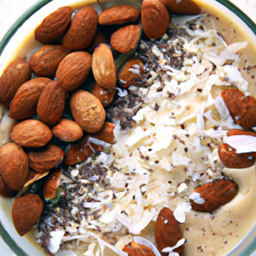 Nourish‌ Your Mornings: Flaxseed⁢ & Almond‍ Smoothie Bowl