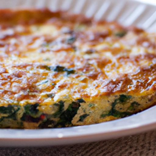 Wholesome Spinach & cheese Frittata: A Flavorful Delight