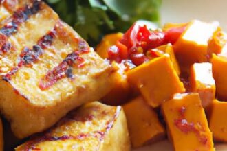 Crispy Baked Tofu with Homemade Teriyaki Sauce Delight