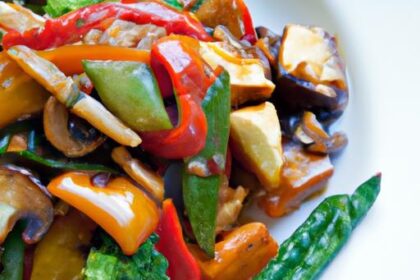 Colorful Vegetable & Tempeh Stir-Fry: A Flavorful Fusion