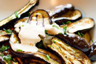 Roasted Eggplant with Tahini: A Flavorful Middle Eastern Delight