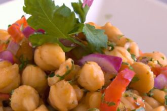 Zesty Moroccan Spiced Chickpea Salad: A Flavorful Twist