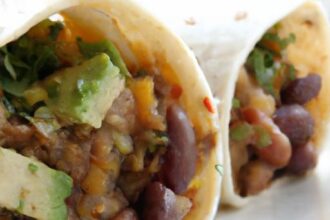 Power-Packed Whole Wheat Breakfast Burrito with Beans