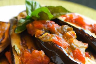 Savory Baked Eggplant with Rich Tomato Sauce Recipe